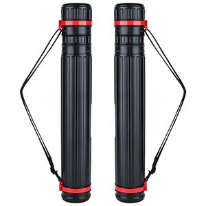 TRANSON 2-Pack Small Poster Tube Storage 17“ to 27” Extendable for Documents Blueprints Artworks Scrolls