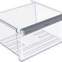 UPGRADED W11162443 Refrigerator Crisper Drawer Compatible with Whirlpool Crisper Drawer W11046494 Whirlpool Fridge Drawer W10899435 Maytag Refrigerator Drawer WRS325SDHZ WRS315SDHZ WRS315SDHM Drawer