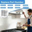 2PCS Range Hood Filters 11-1/2"X 17-1/4" Compatible with Whirlpool Range Hoods Replace#: W11177751 W10419114 W10834041 W11176974 4547137 AP6285612 PS12348521 EAP12348521