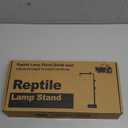 LUCKY HERP Reptile Lamp Stand, Adjustable 14-32 inch Metal Floor Light Holder, Heat Lamp Stand Reptile Light Stand for Glass Terrarium Heating Light & Dome Lampshade