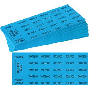 500 Pieces Auction Raffle Tickets Basket Tickets Raffle Tickets Sheets Basket Auction Ticket Blue 4"9" for Chinese Door Prize Fundraiser Drink Carnival Penny Auctions Events-500 Numbers