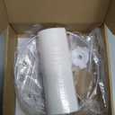 White Lamp Shade, Small Drum Lampshade 8.7" Top x 8.7" Bottom x 8.8" High (Spider), Replacement Lamp Shade Natural Linen Hand Crafted for Table Lamps Floor Lamps Chandelier Lamp, Assembly Required