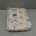 CASAAGUSTO Boho Throw Blanket - Colorful Decorative Blankets with Tassel, Printed Flannel Bohemian Blanket for Chair, Bed, Sofa, Couch, (50 x 60, Colorful)