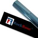 RockRose 50% Nano Ceramic Car Window Tint 40 in x 25 FT 2PLY Privacy Film Heat Block, 99% UVR, and 85% IRR Block for Auto or Home Strong Adhesive, Easy Shrink, Plotter Friendly - Charcoal
