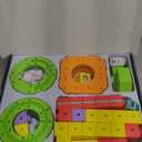 KlickRail Electric Train Set Flexible Race Track for Kids 4 6 7 8, 32 Pcs Car Track for Toddlers 3-5, Building Toy Train Track Gravity-Defying 3D Embedded Layouts & Motorized Car, STEM Learning Gift