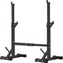 BangTong&Li Squat Rack Stand,Barbell Rack,Bench Press Rack Stand Home Gym Adjustable Weight Rack 550Lbs (Black)