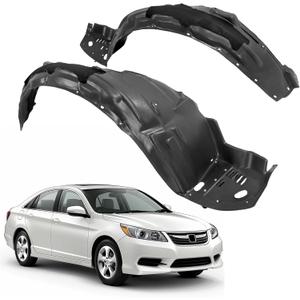 ECOTRIC Front Fender Liner Compatible with 2008-2012 Honda Accord Sedan W/Insulation Foam Replace for HO1249138 HO1248138 74100TA5A00 74150TA5A00 Inner Wheel Liner Splash Driver & Passenger Side