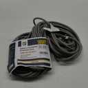 EP 100 Ft Outdoor Extension Cord, 12/3 SJTW Heavy Duty Extension Cable with 3 Prong Grounded Plug, 15 AMP Power Cord for Lawn, Garden, Appliances, Gray