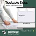 Hygge Sheets Organic Washable Incontinence Bed Pads with Tucks - 100% Waterproof Reusable Mattress Protector Underpads - Rayon derived from Bamboo - King