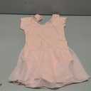 MdnMd Toddler Ballet Leotards for Girls Dance Leotards with Skirt Gymnastic Ballerina Outfit Dress Classic Short Sleeve (6-8 Years)