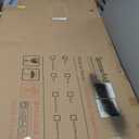 SpaceAid Washer Dryer Countertop, Laundry Wood Shelf Topper with Edge, 54" Width x 27.5" Depth Cover Guard Organizer for Washer and Dryer Laundry Hamper Counter Storage Organization (Black) (Large)