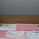 Pamray L Shaped Computer Desk with Reversible Side Storage Shelves, 49 Inch Gaming Desk with Power Outlets and Led Lights, PC Table for Home Office and Bedroom Pink