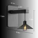 Solar Wall Lights Outdoor Waterproof: LED Wall Sconce Fixture for Backyard Patio Deck Porch - Solar Powered Dusk to Dawn Farmhouse Lighting for Garden Fence Decor (Grey) (Gray)