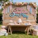Wooden Sign Decor, A Little Snowflake is on The Way, Natural Wood,Nursery Announcement, Gender Reveal parties,Winter Wonderland Theme Baby Shower,for Babys photo studio photography/wall decors