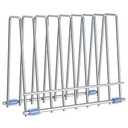 Reusable Storage Bags Rack, Drying Rack for Storage Bags, Stainless Stand for Reusable Freezer Containers & Vacuum Sealer Bags , File Organizer Desktop Storage, Kitchen Storage & Organization (Silver)