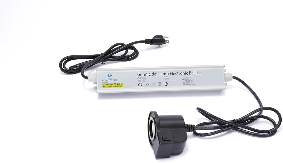 HQUA-TWS-12EB 110-120V 40-90W Electronic Ballast Only fit for HQUA-TWS-12 and HQUA-TWS-121 UV Water System, 800ma Bulb, UL listed