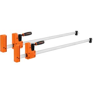 Jorgensen 2-pack 30 Bar Clamp Set, 90 Parallel Clamp Cabinet Master, Steel Jaw Bar Clamp for Woodworking, 1500 lbs load Limited