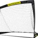 Franklin Sports Blackhawk Soccer Goals for Backyard - Folding Pop Up Net for Kids, Youth, and Adults - Portable Soccer Net for Indoor and Outdoor Games - 4' x 3' - Black