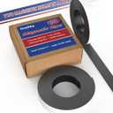 Magnetic Tape 2 Rolls 20 Feet Magnets with Strong Adhesive Backing (1Rolls 10 Feet x1" Wide x 0.08" Thick) Anisotropic Flexible Magnetic Strip