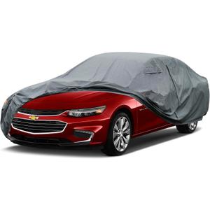 GUNHYI 16 Layers Car Cover Waterproof All Weather, Heavy Duty Full Exterior Cover Universal Fit Coupe Pontiac Firebird/Trans Am, Chevy Malibu/Chevelle, Dodge Charger, Hyundai Genesis, Jaguar XJ etc.