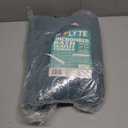 POLYTE 430 GSM Microfiber Quick Dry Lint Free Oversize Bath Towel Set, 6 Piece (Waffle Weave) (Green)