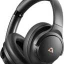 1Mii Y8 Noise Cancelling Headphones, Wireless LDAC Hi-Res Audio, 75H Battery Life, Comfortable, Over Ear Headphones Bluetooth 5.3 for Plane/Travel/Office - Black