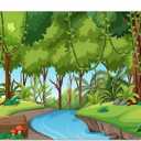 HunnmingRe 6x9ft Rainforest Falls Decorations Jungle River Backdrop 2026 VBS Tropical Forest Background Safari Wild Animals Photography Decor Summer Party Photo Studio Props