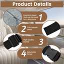 Premium U-Shaped Car Headrest Pillow, Memory Foam Neck Support for Driving & Travel, Breathable Cover, Universal Fit for SUV/Sedan/Truck (Gray- 1 Pack)