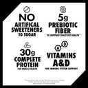 Oikos Protein Shake, Vanilla, 30g High Protein Drinks, Shelf Stable, Ready to Drink, 5g Prebiotic Fiber, 12 fl oz Bottle, 12 Count