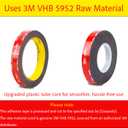 Double Sided Tape Heavy Duty, Waterproof Mounting Foam Tape, 36.5ft Length, 0.4in Width, High Temperature Resistant Adhesive Tape for Car, LED Strip Light, Office Decor, Uses 3M VHB 5952 Raw Material