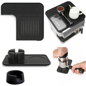 Silicone Top Mat & Tamper Base & Tamping Mat Compatible with Ninja Luxe Cafe Espresso Machine ES601/ES701, Non-Slip Accessories