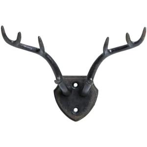 SOFFEE DESIGN Wall Mounted Metal Coat Hooks, Hanging Antler Shape Rack Hooks for Entryway, Bathroom, Bedroom, Retro Double Hooks Farmhouse Decoration