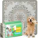 FXW Washable Pee Pads for Dogs, Puppy Pads with Super Absorbent, Specifically Designed for FXW Rollick/Homeplus 24 inch 8 Panels Dog Playpen, 63" Square, Boho, Pack of 1