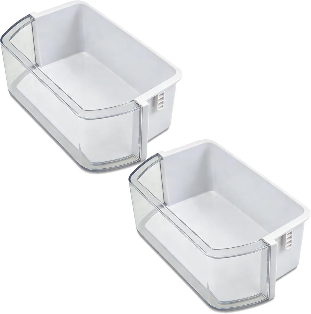 DA97-12935A Refrigerator Door Shelf Bin(2 Pack) Compatible with Samsung RF220NCTASR RF220NCTASG RF220NCTASR RF220NCTASG Both Left and Right Door Shelf Replacement 3377713 AP5651846