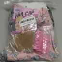 Old Lady Costume for Kids Girls 100th Day of School Costume Halloween Grandma Dress up Cosplay Accessories (3T, Pink)