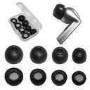 4 Pairs L/M/S/XS Memory Foam Tips for Samsung Galaxy Buds3 Pro Ear Tips Replacement Earbuds Tips for Galaxy Buds 3 Pro Earbud Fit in Case Black