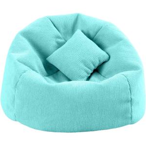Doll Car Seat Compatible with Labubu, Handmade Bean Bag Chair for 5.9-6.7 inch Doll, Anti-Slip Bottom, Cute Doll Accessories for Display, Fans&Collectors Gifts, Durable Corduroy Fabric (Lake Green)