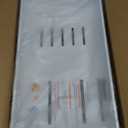 HBL' 1 Pack | 21" Deep Pull Out Cabinet Organizer Adhesive, 12-Inch Wide Sturdy Carbon Steel Roll-Out Drawers for Face Frame or Frameless Cabinets,Slide-Out Shelves for Pantry. (White)