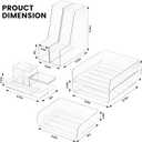 CiWiVOKi Desk Organizer with 2 Vertical File Holder, 4 Tier Stackable Paper Letter Tray File Organizer with 5-Compartments Pen Holder, Clear Desktop Organizer Office Organization and Storage