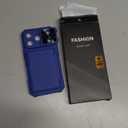 BXYJY for iPhone 17 Pro Wallet Case2 Privacy Screen Protectors, Card Holder (4-5 Cards), Slide Camera Cover, Military Grade Shockproof, Rugged Heavy Duty Men Women Phone Case for iPhone 17Pro, Blue