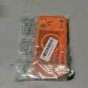 Pepmune for iPhone 17 Pro Max Case, Curly Wavy Frame Hard Translucent Matte Clear Back Cover for Women Men Compatible with Magsafe TPU Bumper Shockproof Phone Case for iPhone 17 Pro Max, Orange