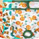 wegreeco Washable Female Dog Diapers Highly Absorbent Reusable Diapers for Dog in Heat Period, 3 Pack (The King of Forest, Medium) (Medium (12"-15" Waist))