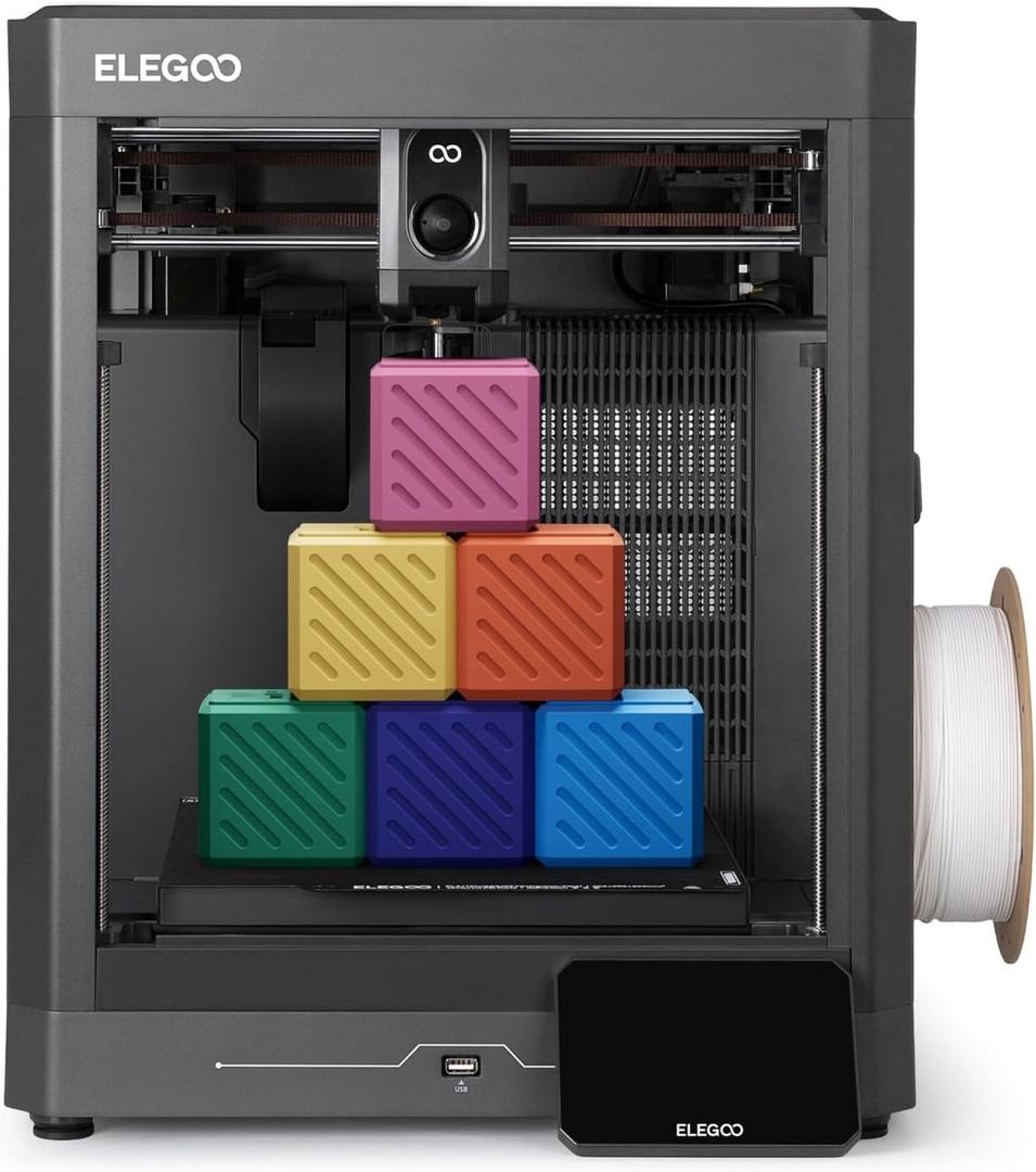 ELEGOO Centauri 2 3D Printer, Full Auto Calibration, Beginner-Friendly
CoreXY 500mm/s High-Speed Printer, Smooth Print Quality, 350°C High-Temp Nozzle, Easy to Use, 256x256x256mm Build Volume