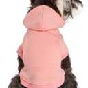 Koneseve Dog Hoodie - Fleece Warm Sweater with Pocket, Soft Clothes for Daily Wear, Basic Hooded Sweatshirts, Winter Coat Clothing, Comfort Tee Shirt Fit for All Breeds Pet - Pink - 3XL