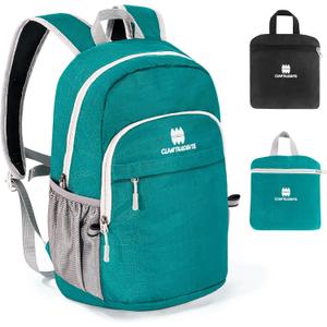 Lightweight Packable Small Hiking Backpack for Women Men - 20L Waterproof Foldable Daypack for Travel, Hiking, and Daily Use, Adjustable Chest Strap, Durable Nylon, Green