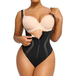 SHAPELLX Shapewear Tummy Control Womens High Waist Body Shaper Thong Butt Lifting Shapewear Bodysuit Colombianas, Size XXL