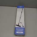 Qaestfy Grout Brush with Long Handle for Cleaning, Stiff Bristles Handheld Tile Scrub Brush, V-Shape Crevice Cleaning Brush for Floor Deep Cleaning