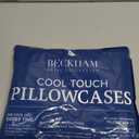 Beckham Hotel Collection Cooling Pillowcases for Hot Sleepers, Standard/Queen Size Set of 2, Cool Bedding, Envelope Closure, Silky Soft, Breathable, Moisture-Wicking, White