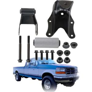 munirater Rear Leaf S-pring Shackle Bracket Hanger Kit Replacement for F-250 1980-1996 Replacement for F-350 1980-1996
