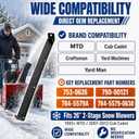 26" Snow Blower Scraper Bar, 2-Stage Snow Thrower Shave Plate Replacement for MTD Cub Cadet Craftsman 790-00121-0637 784-5579A 753C0628, Heavy Duty Steel Snow Thrower Blade Edge
